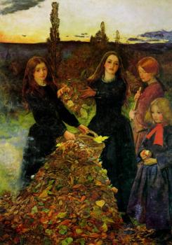 Sir John Everett Millais : Autumn Leaves